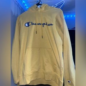 Yellow champion hoodie